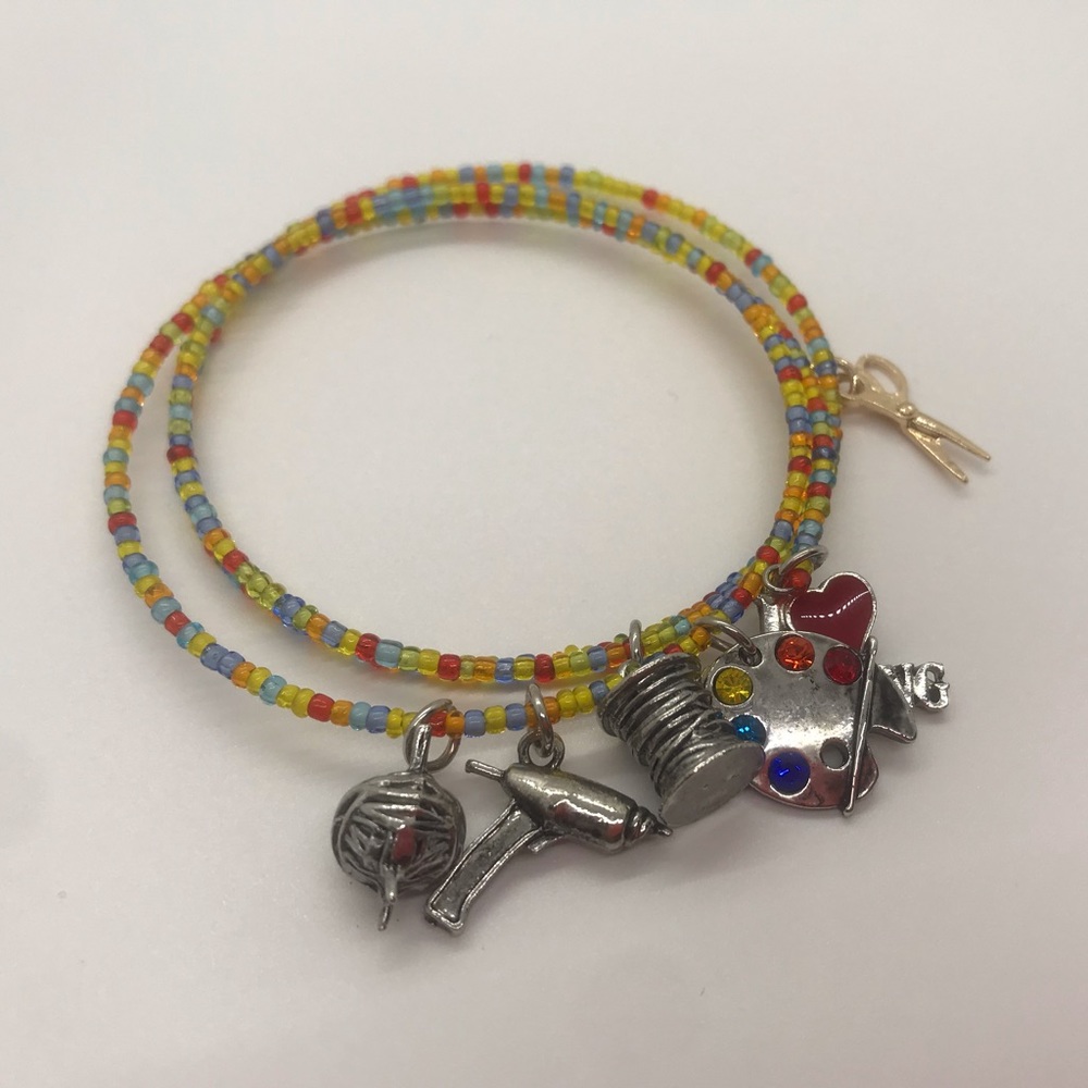 🎉HP🎉 I ❤️ Crafting Wrap Bangle Bracelet